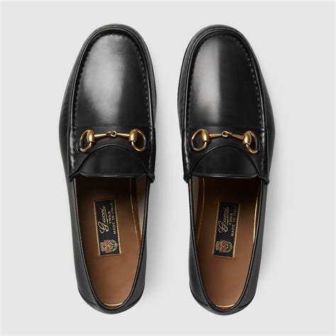 gucci horsebit men 1953 con borchie blu|Black Leather 1953 Horsebit Loafer .